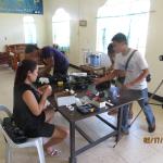Assembling HPF2's in Virac, Philippines